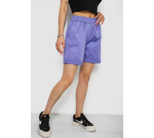 Шорты женские однотонные, цвет сиреневый, 238R315.