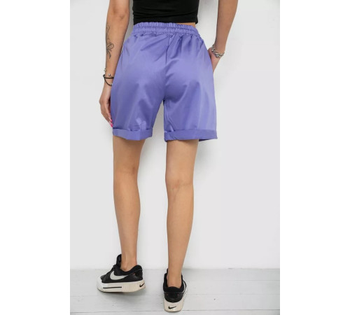 Шорты женские однотонные, цвет сиреневый, 238R315.