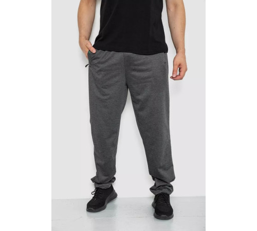 Спорт мужские брюки, цвет темно-серый, 244R41291