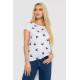 Женская футболка с принтом, цвет белый, 244R2214