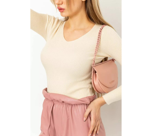 Кофта жіноча у рубчик, колір кремовий, 131R122-1