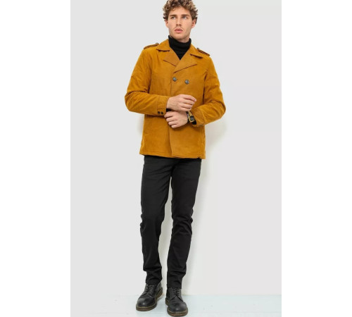 Піджак чоловічий однотонний, колір гірчичний, 182R15172