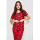 Жіноча піжама з принтом, колір червоний, 243R40007
