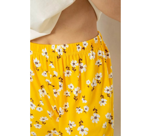 Жіноча піжама з принтом, колір молочний, 243R1600-002