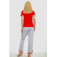 Женская пижама с принтом, цвет красный, 243R2039