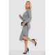 Сукня однотонна базова на байку, колір сірий, 129R0427