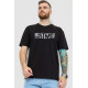Футболка чоловіча батал, колір чорний, 208R014