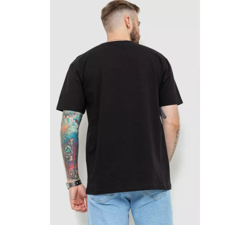 Футболка чоловіча батал, колір чорний, 208R014