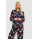 Женская пижама с принтом, цвет темно-синий, 238R5658