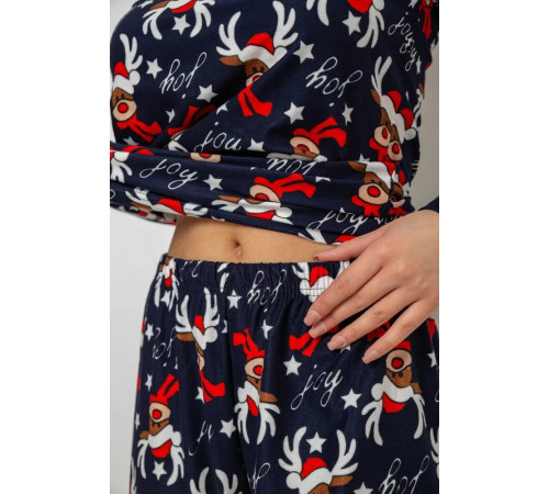 Женская пижама с принтом, цвет темно-синий, 238R5658