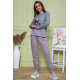 Жіночий костюм штани + кофта, сіро-пудрового кольору, 172R1211