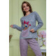 Жіночий костюм штани + кофта, сіро-пудрового кольору, 172R1211