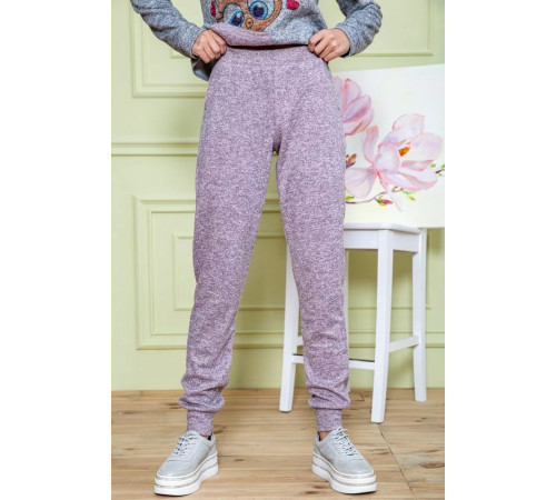 Жіночий костюм штани + кофта, сіро-пудрового кольору, 172R1211