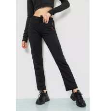 Спортивні штани жіночі, колір чорний, 244R514