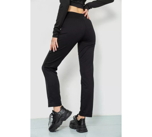 Спортивні штани жіночі, колір чорний, 244R514