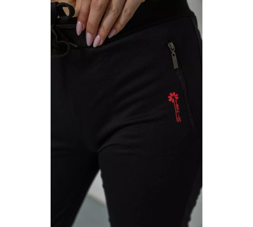 Спортивні штани жіночі, колір чорний, 244R514