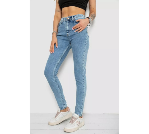 Джинси жіночі, колір блакитний, 182R1981