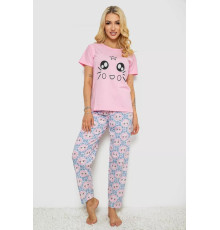 Піжама жіноча, колір рожевий, 243R50644