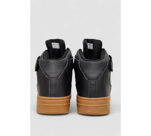 Кроссовки мужские зимние на меху, цвет черно-коричневый, 248RCX620