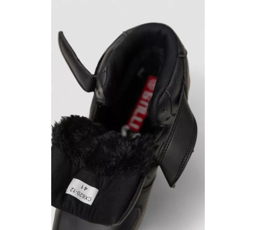 Кроссовки мужские зимние на меху, цвет черно-коричневый, 248RCX620