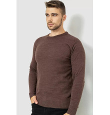 Светр чоловічий однотонний, колір коричневий, 161R1770-1