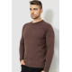 Свитер мужской однотонный, цвет коричневый, 161R1770-1.