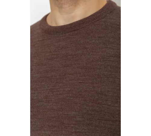 Свитер мужской однотонный, цвет коричневый, 161R1770-1.