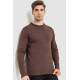 Свитер мужской однотонный, цвет коричневый, 161R1770-1.
