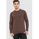 Свитер мужской однотонный, цвет коричневый, 161R1770-1.