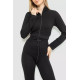 Костюм жіночий в рубчик, колір чорний, 244R14302