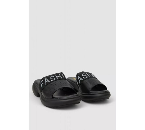 Сабо женские с открытым носком, цвет черный, 248RRT75