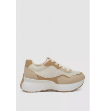 Кросівки жіночі, колір бежево-коричневий, 248RXM100