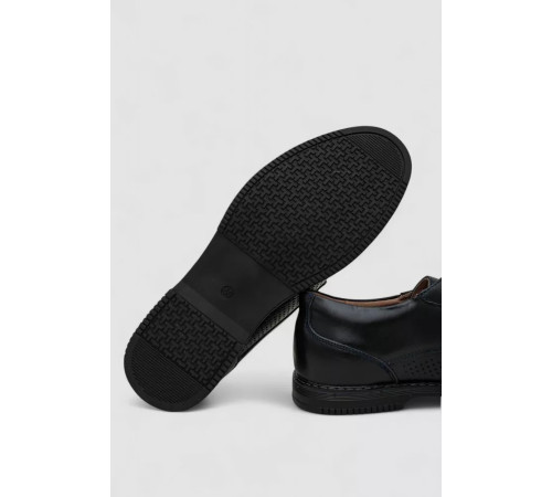 Туфлі чоловічі з перфорацією, колір темно-синій, 243RB1993