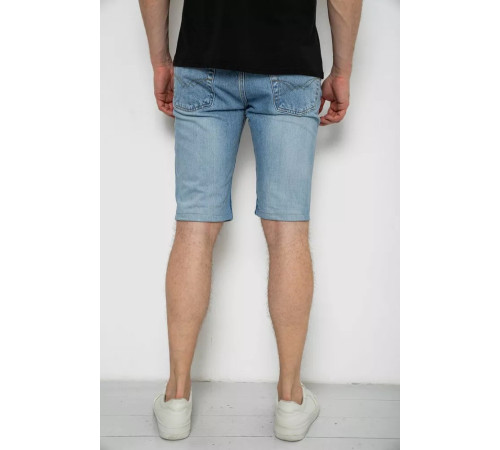 Шорты мужские джинсовые, цвет голубой, 238R2012