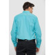 Рубашка мужская с принтом, цвет бирюзовый, 214R7401.