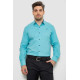 Рубашка мужская с принтом, цвет бирюзовый, 214R7401.