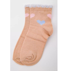 Бавовняні дитячі шкарпетки, бежевого кольору, 167R601-1