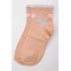 Бавовняні дитячі шкарпетки, бежевого кольору, 167R601-1