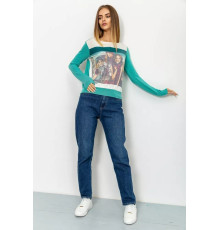 Свитшот женский, цвет оливково-молочный, 167R731-2.