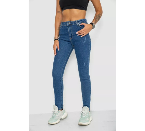 Джинсы женские демисезонные, цвет синий, 244RSK2021-9