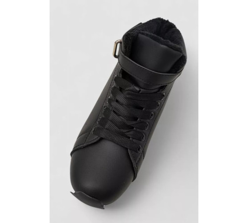 Ботинки зимние женские на меху, черно-белый, 248RXM26