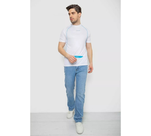 Футболка чоловіча з принтом, колір білий, 244R0508