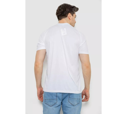 Футболка чоловіча з принтом, колір білий, 244R0508