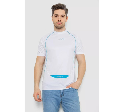 Футболка чоловіча з принтом, колір білий, 244R0508