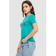 Футболка жіноча з принтом, колір бірюзовий, 244R610