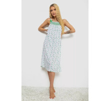 Нічна сорочка, колір біло-зелений, 238RV64