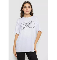 Футболка жіноча з принтом, колір білий, 244R611