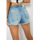 Шорты женские джинсовые, цвет голубой, 244R262