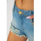 Шорты женские джинсовые, цвет голубой, 244R262