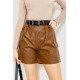 Шорты женские повседневные свободные, цвет коричневый, 186R5223.